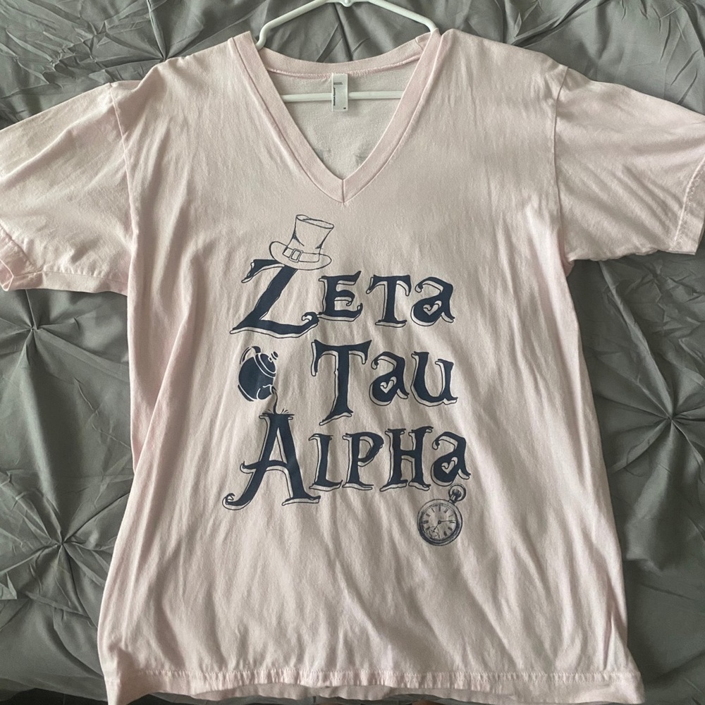 Zeta Tau Alpha Shirt ZTA V Neck